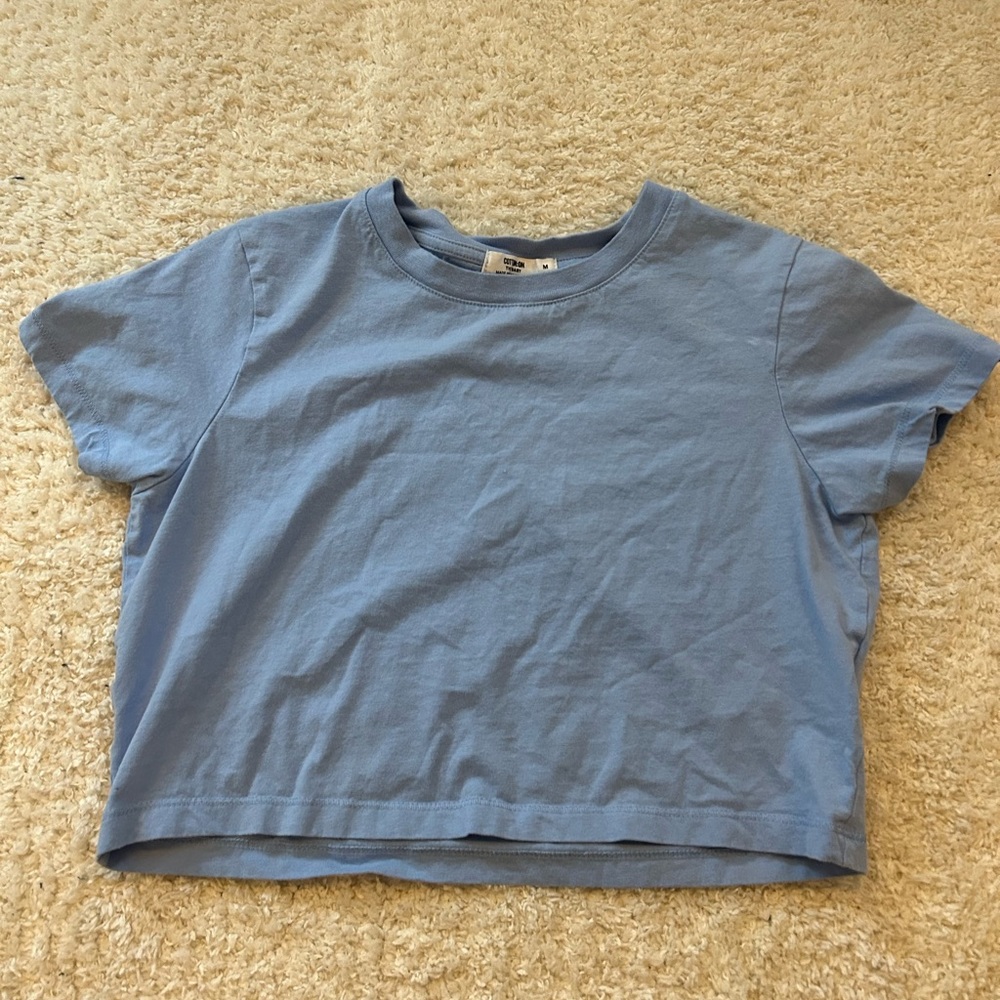 light blue cotton on baby tee